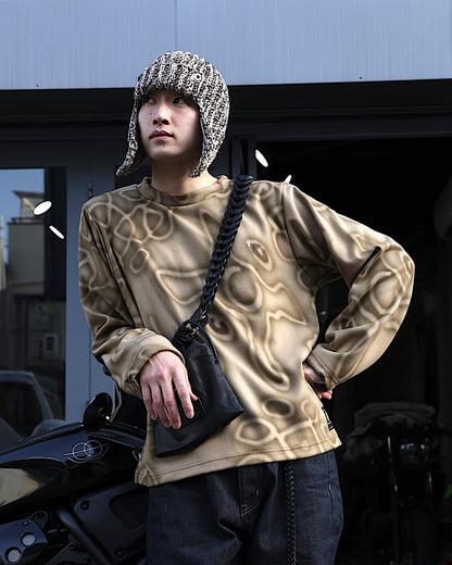 Wave of Sand / FLEECE Crew Neck Sweat Top
