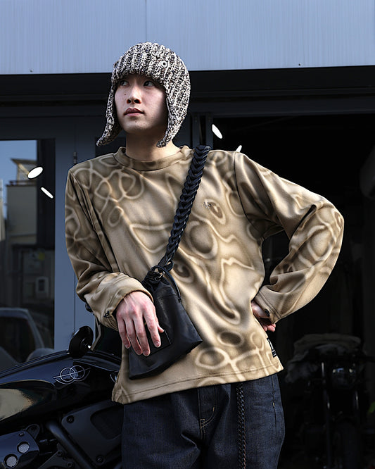 Wave of Sand / FLEECE Crew Neck Sweat Top