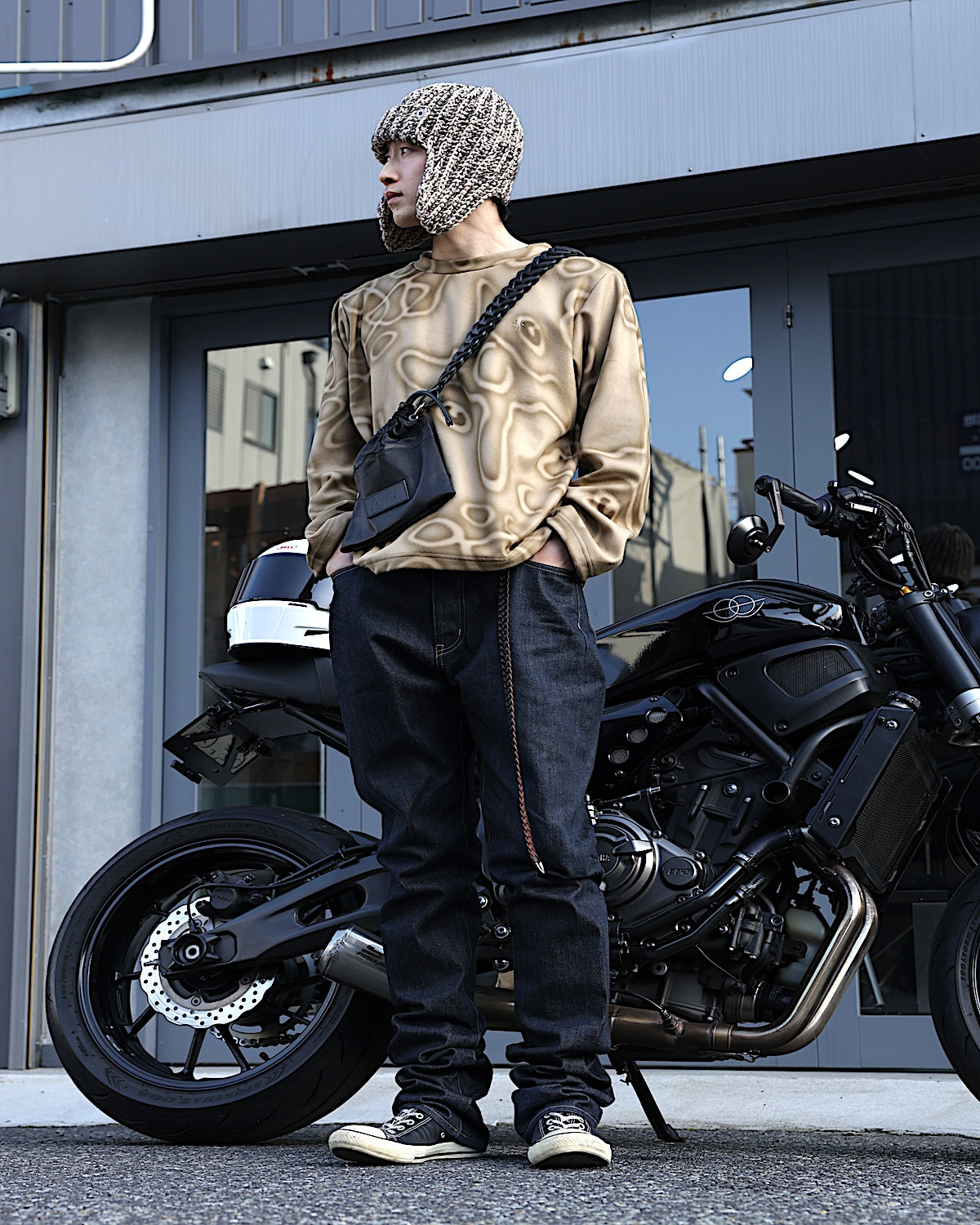 Wave of Sand / FLEECE Crew Neck Sweat Top