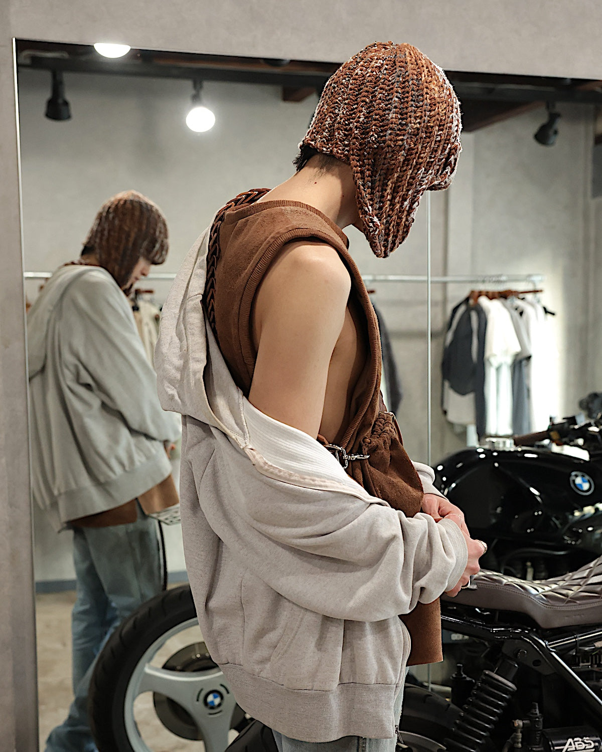 A LEATHER / BASKETBALL TANK