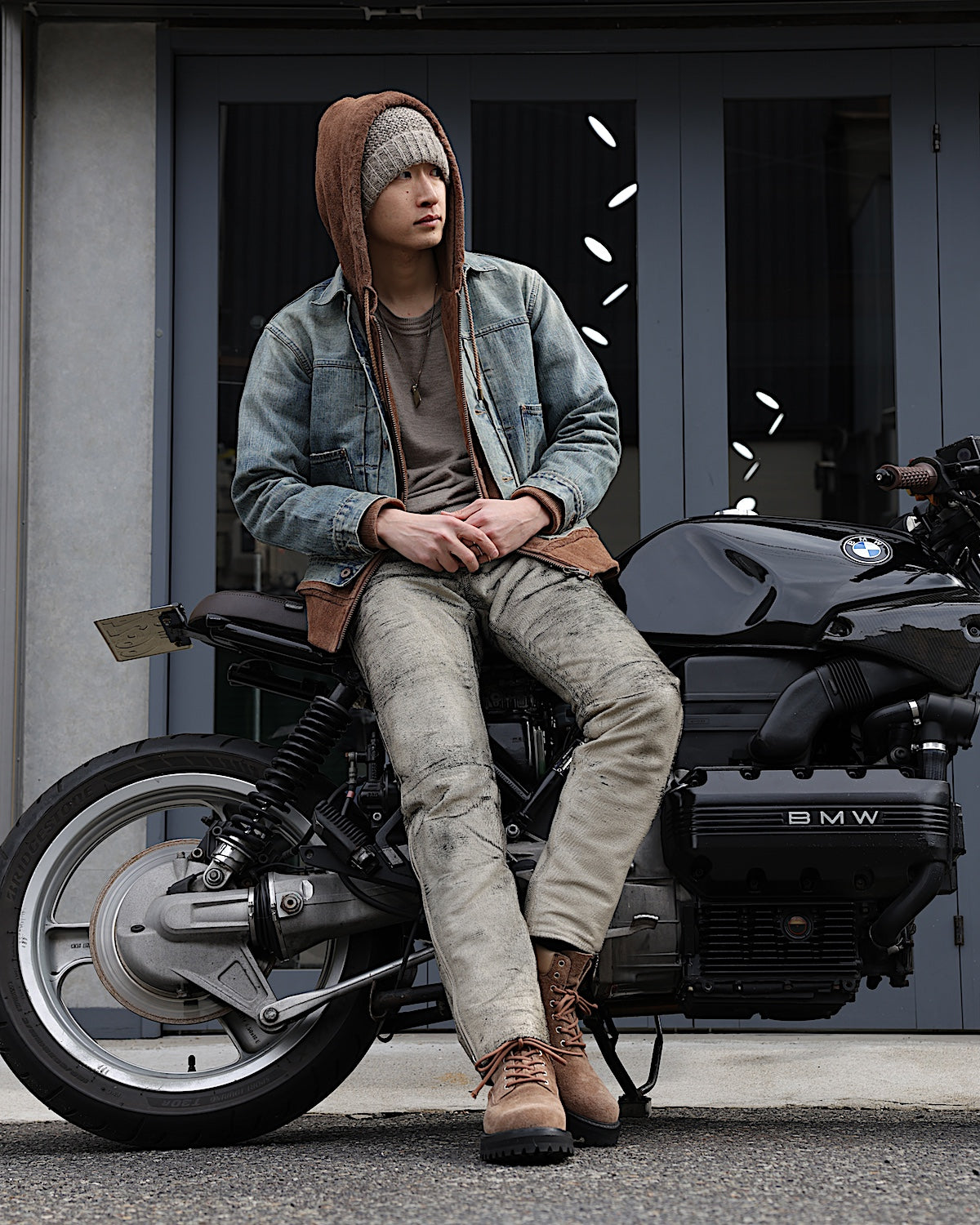 SUGARHILL / DISTRESSED MODERN DENIM JACKET