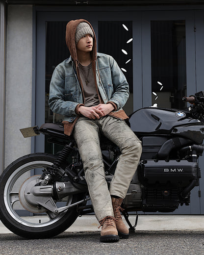 SUGARHILL / DISTRESSED MODERN DENIM JACKET