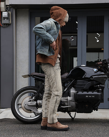 SUGARHILL / DISTRESSED MODERN DENIM JACKET