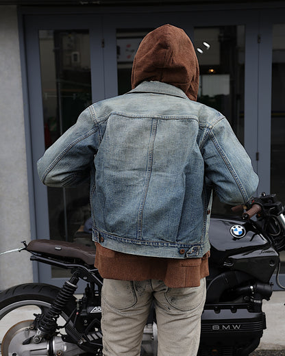 SUGARHILL / DISTRESSED MODERN DENIM JACKET