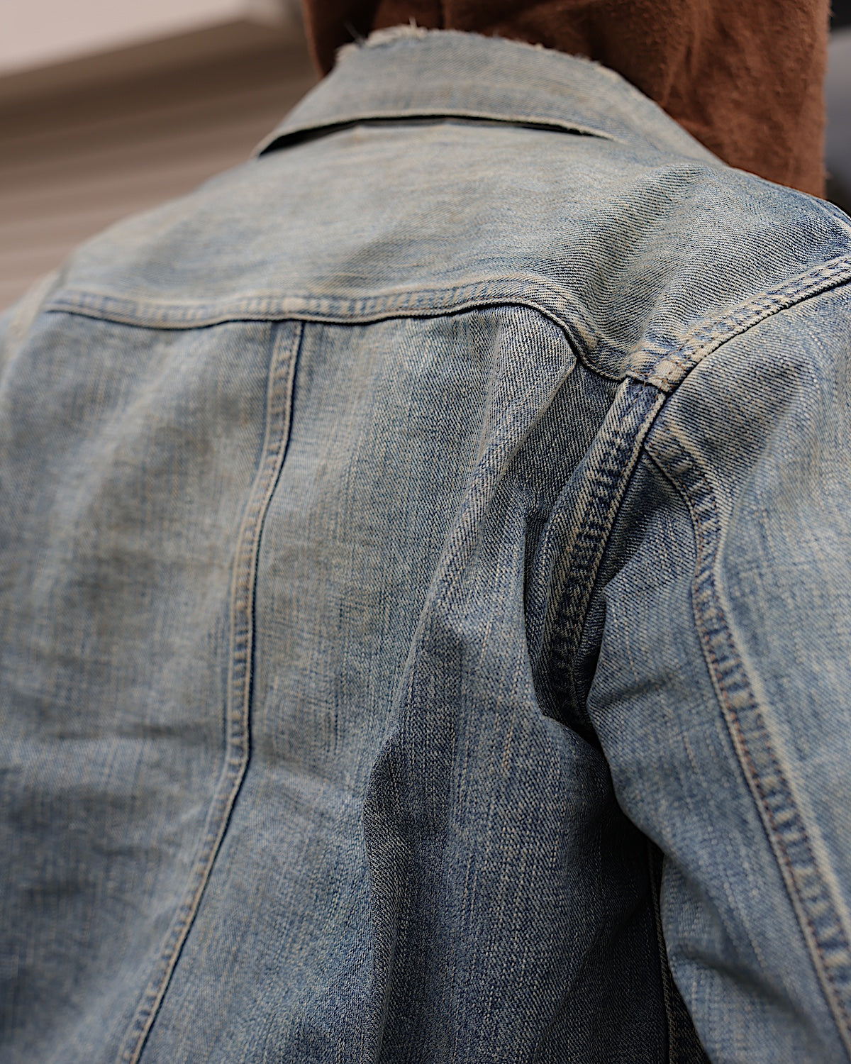 SUGARHILL / DISTRESSED MODERN DENIM JACKET
