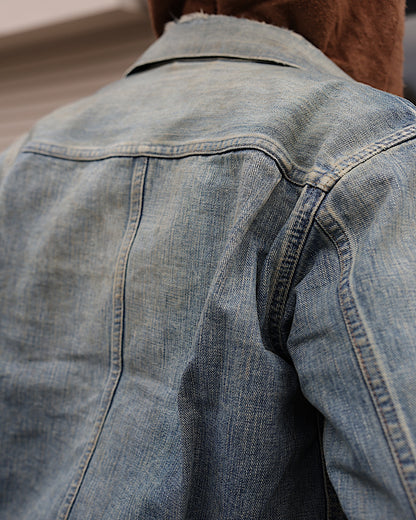SUGARHILL / DISTRESSED MODERN DENIM JACKET