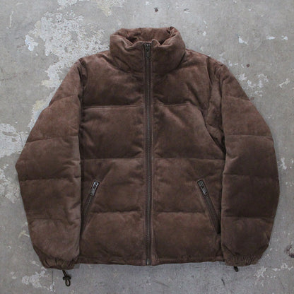 A LEATHER / DOWN JACKET