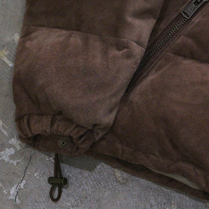 A LEATHER / DOWN JACKET