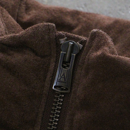 A LEATHER / DOWN JACKET