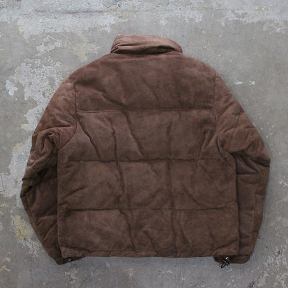 A LEATHER / DOWN JACKET