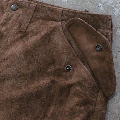 A LEATHER / FIELD TROUSERS