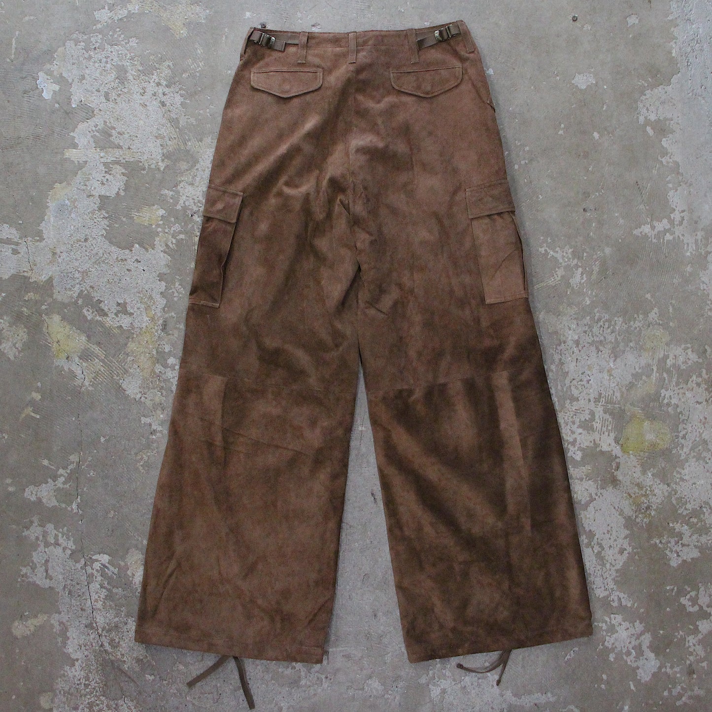 A LEATHER / FIELD TROUSERS