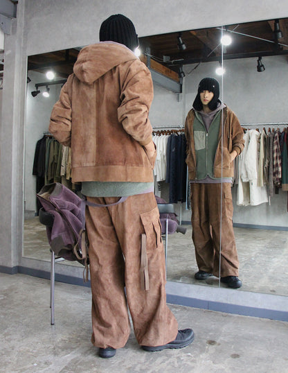 A LEATHER / FIELD TROUSERS