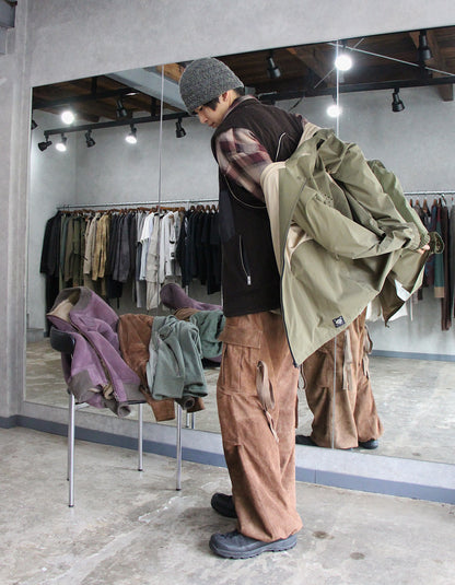 A LEATHER / FIELD TROUSERS