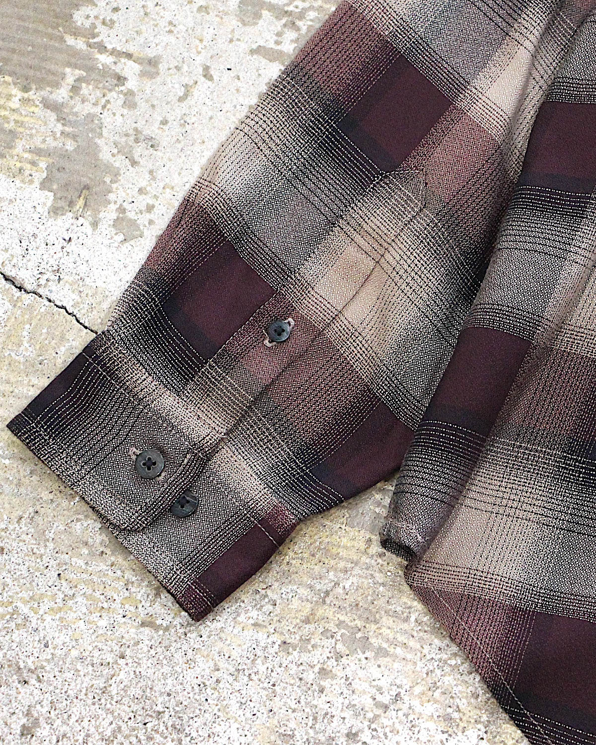 SUGARHILL / PLAID OPEN COLLAR SHIRT