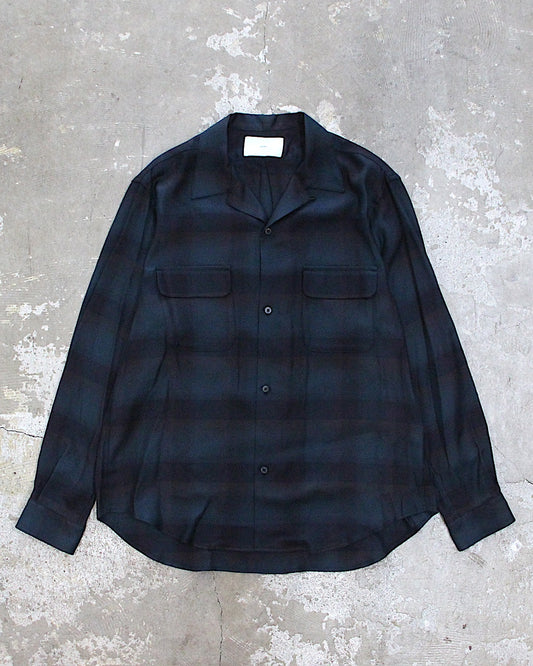 SUGARHILL / PLAID OPEN COLLAR SHIRT