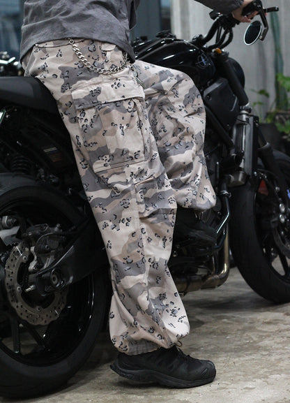 SUGARHILL / CHOCOCHIP CAMO CARGO PANTS