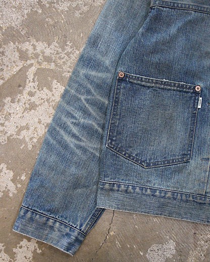SUGARHILL / DISTRESSED MODERN DENIM JACKET