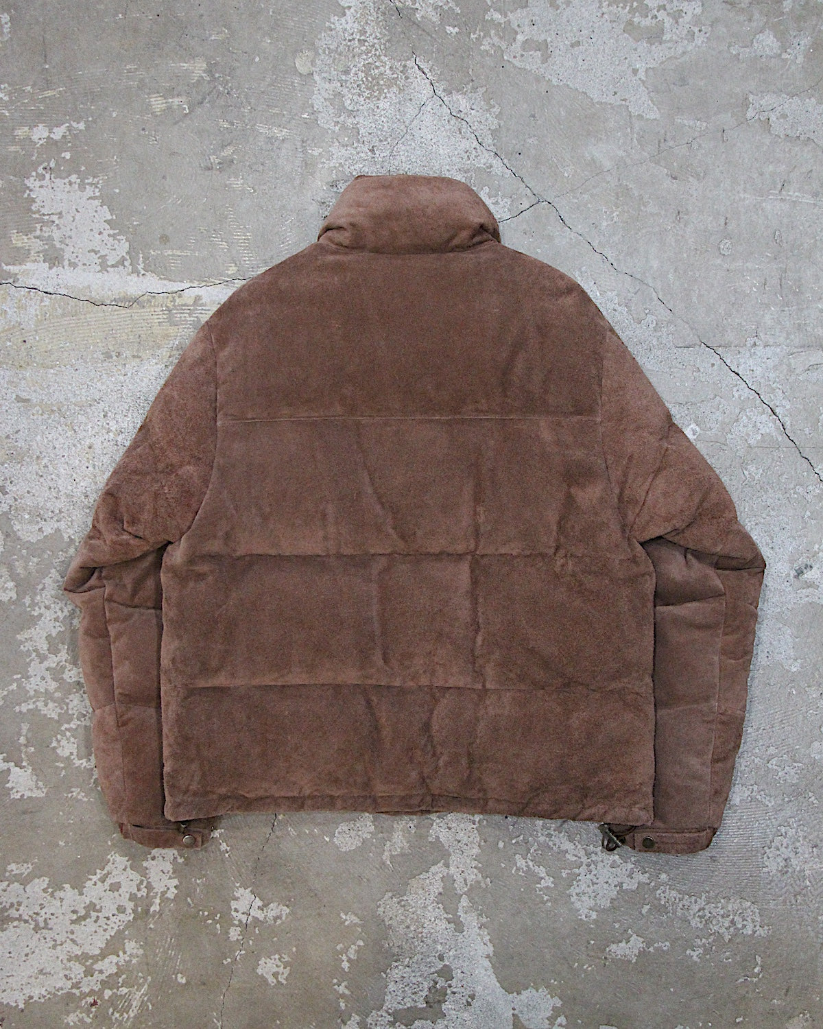 A LEATHER / DOWN JACKET