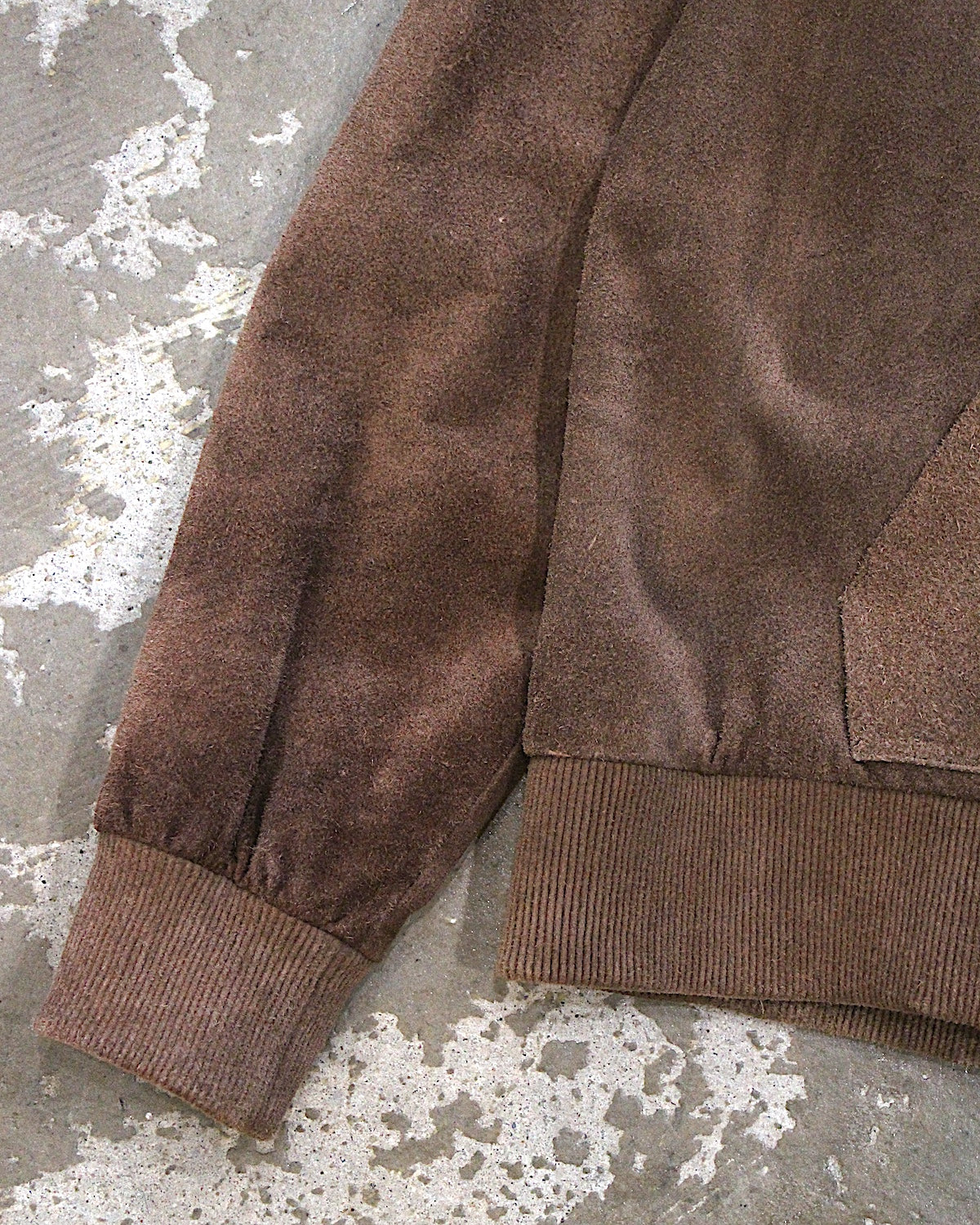A LEATHER / ZIP HOODY