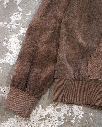 A LEATHER / ZIP HOODY