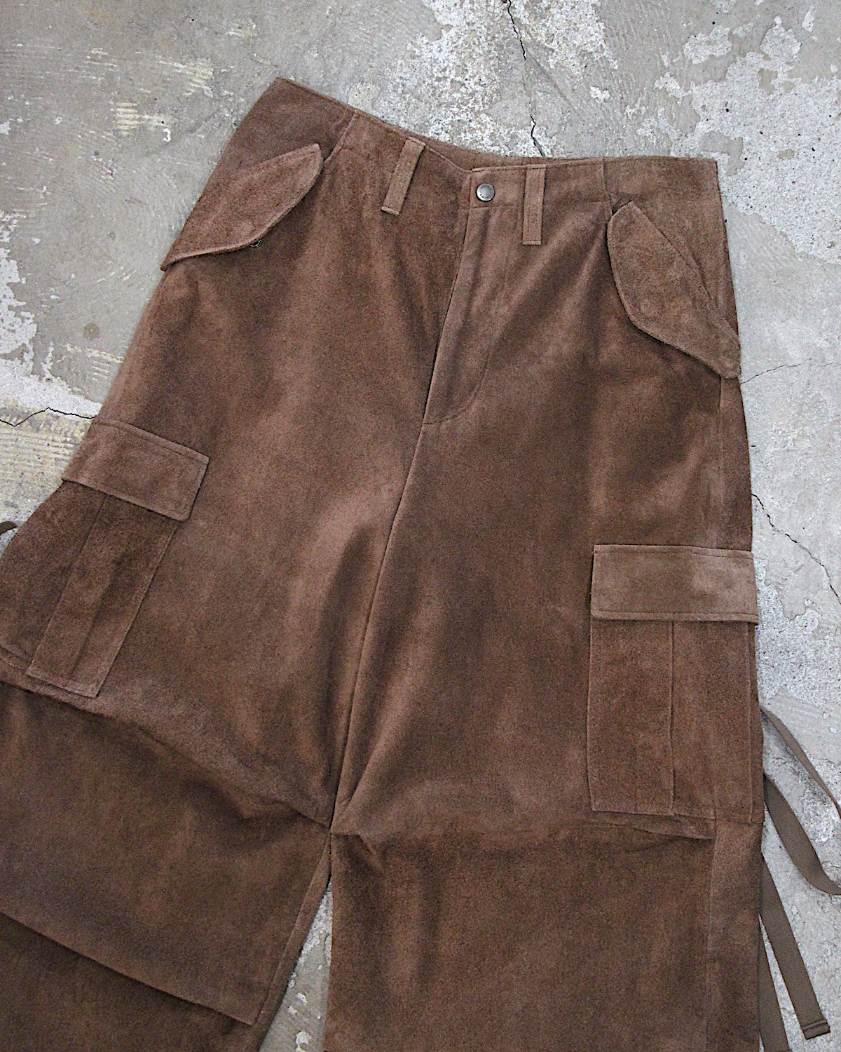 A LEATHER / FIELD TROUSERS