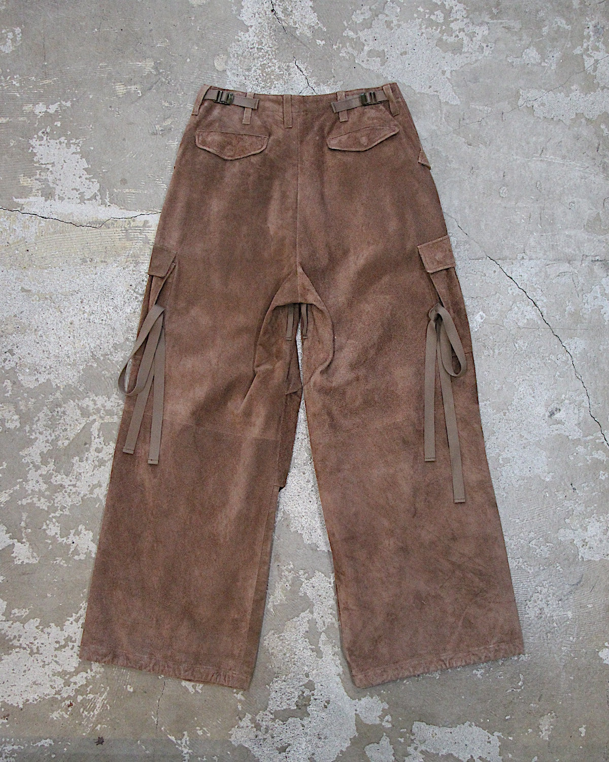 A LEATHER / FIELD TROUSERS