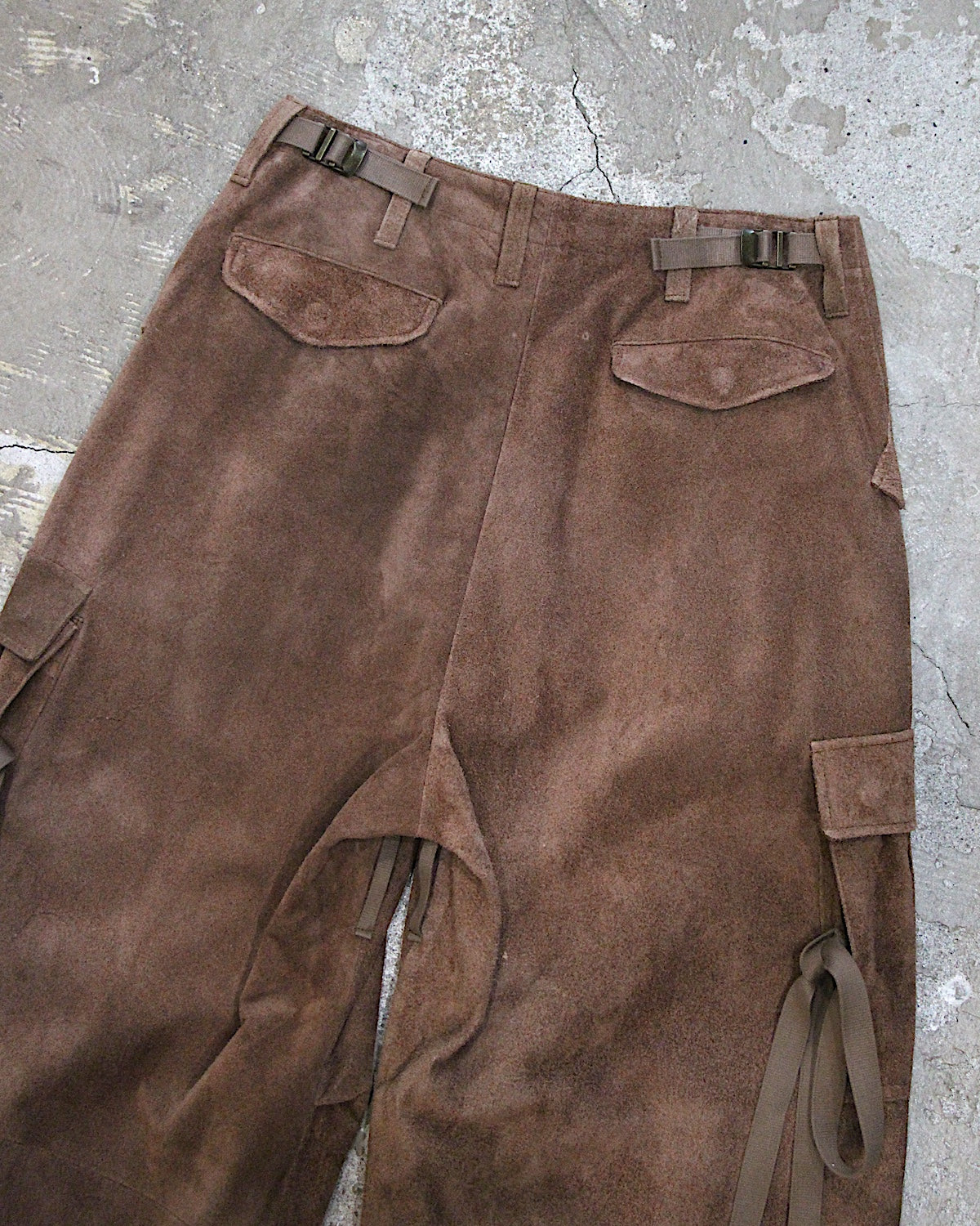 A LEATHER / FIELD TROUSERS