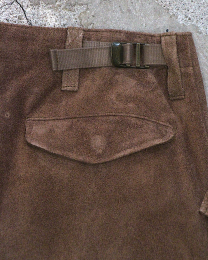 A LEATHER / FIELD TROUSERS