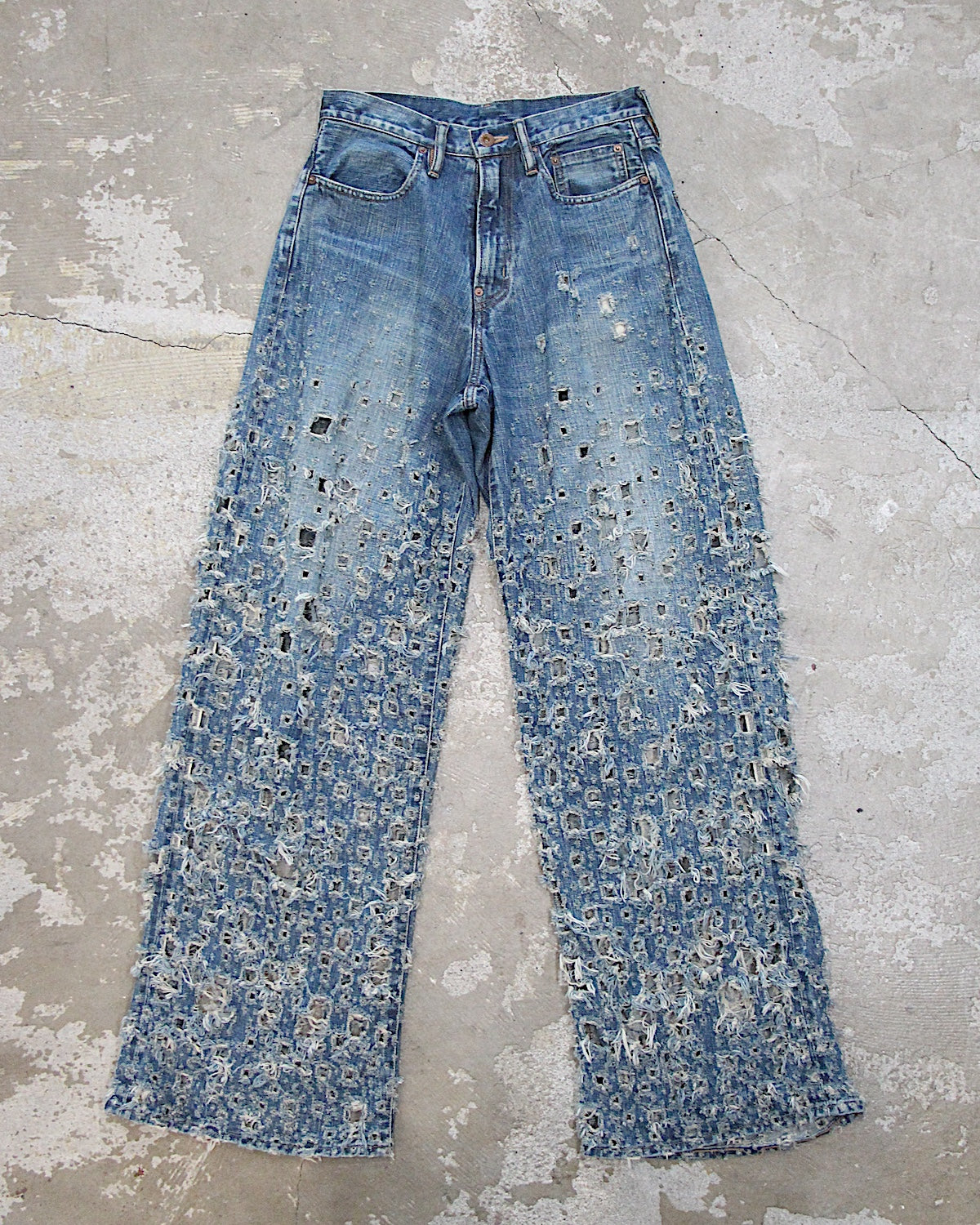 SUGARHILL / CRUSHED MODERN DENIM WIDE JEANS
