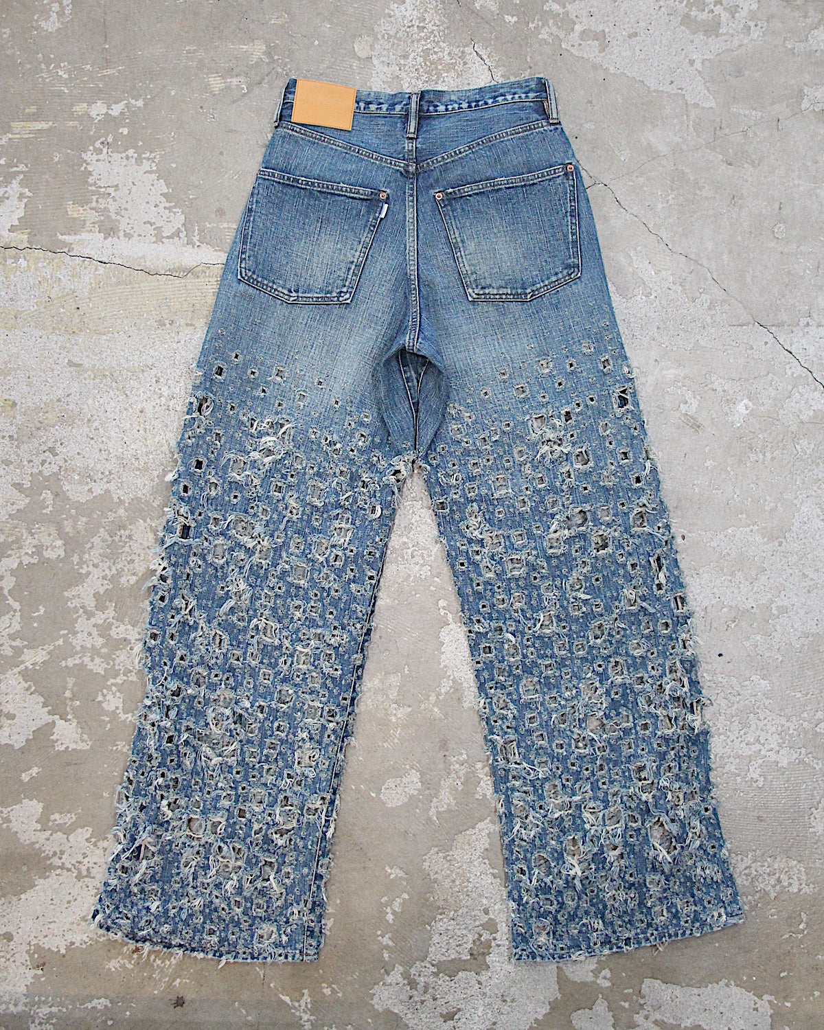 SUGARHILL / CRUSHED MODERN DENIM WIDE JEANS