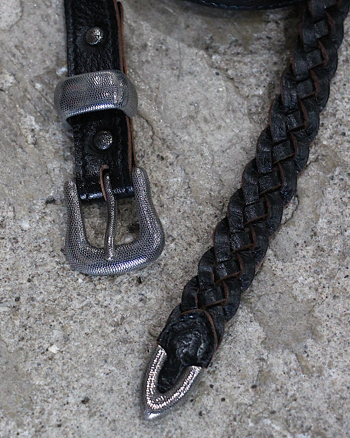 SUGARHILL / DOTTED WESTERN BUCKLE LACE-UP BELT