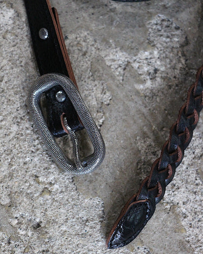 SUGARHILL / DOTTED OVALBUCKLE LACE-UP BELT