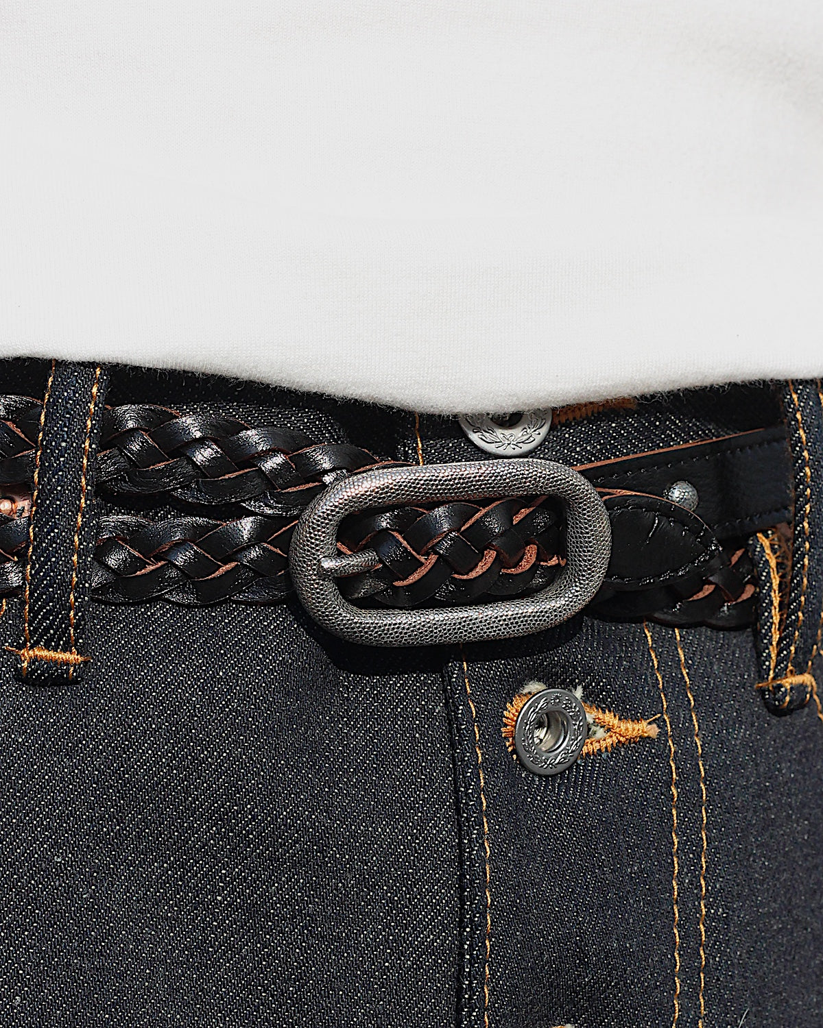 SUGARHILL / DOTTED OVALBUCKLE LACE-UP BELT