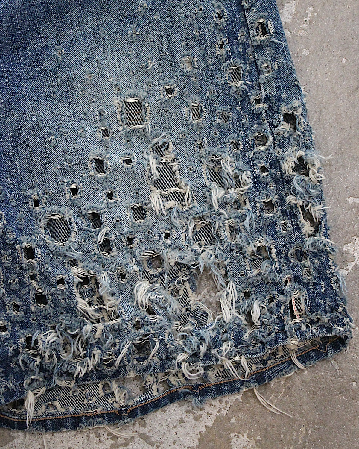 SUGARHILL / CRUSHED MODERN DENIM WIDE SHORTS