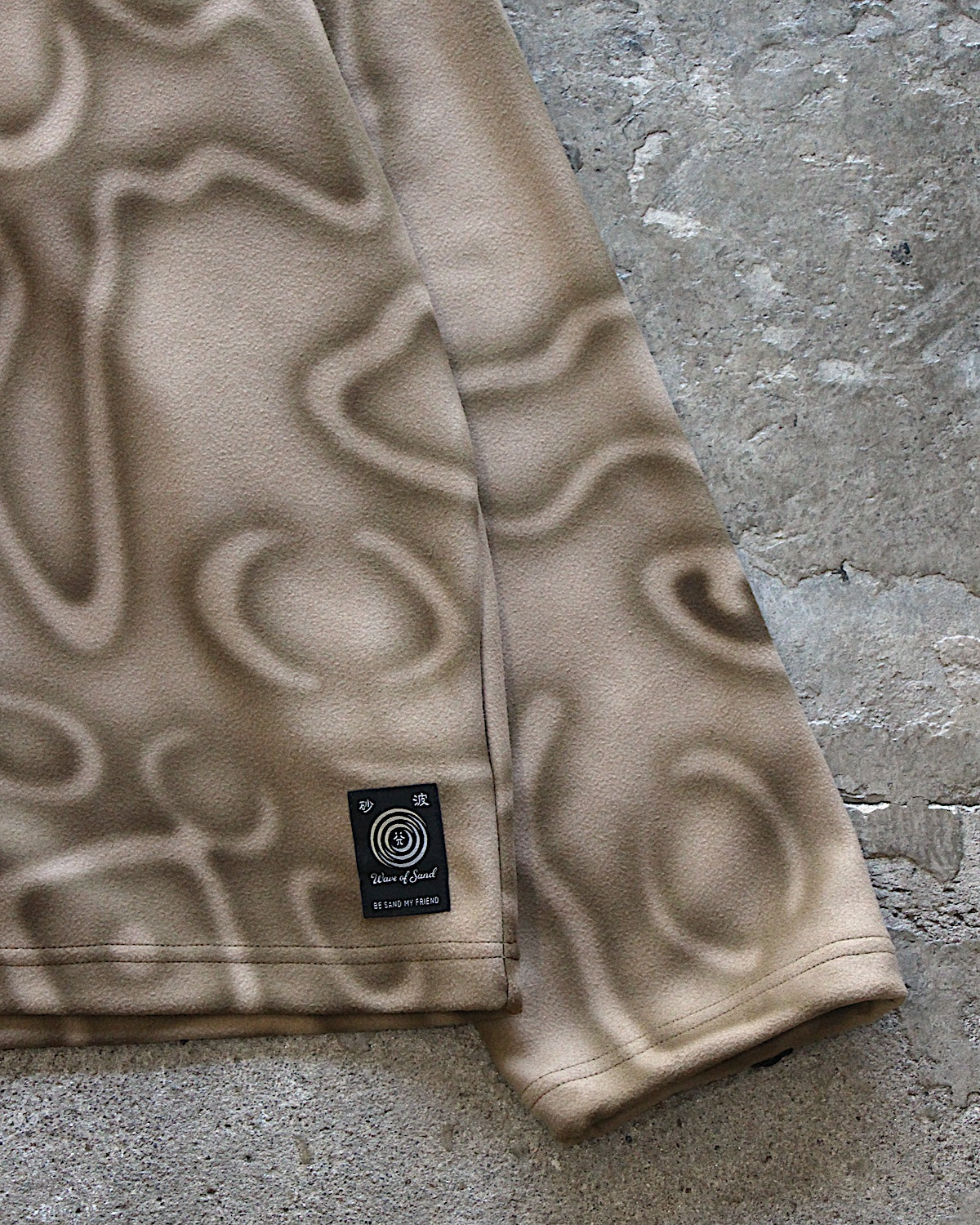 Wave of Sand / FLEECE Crew Neck Sweat Top