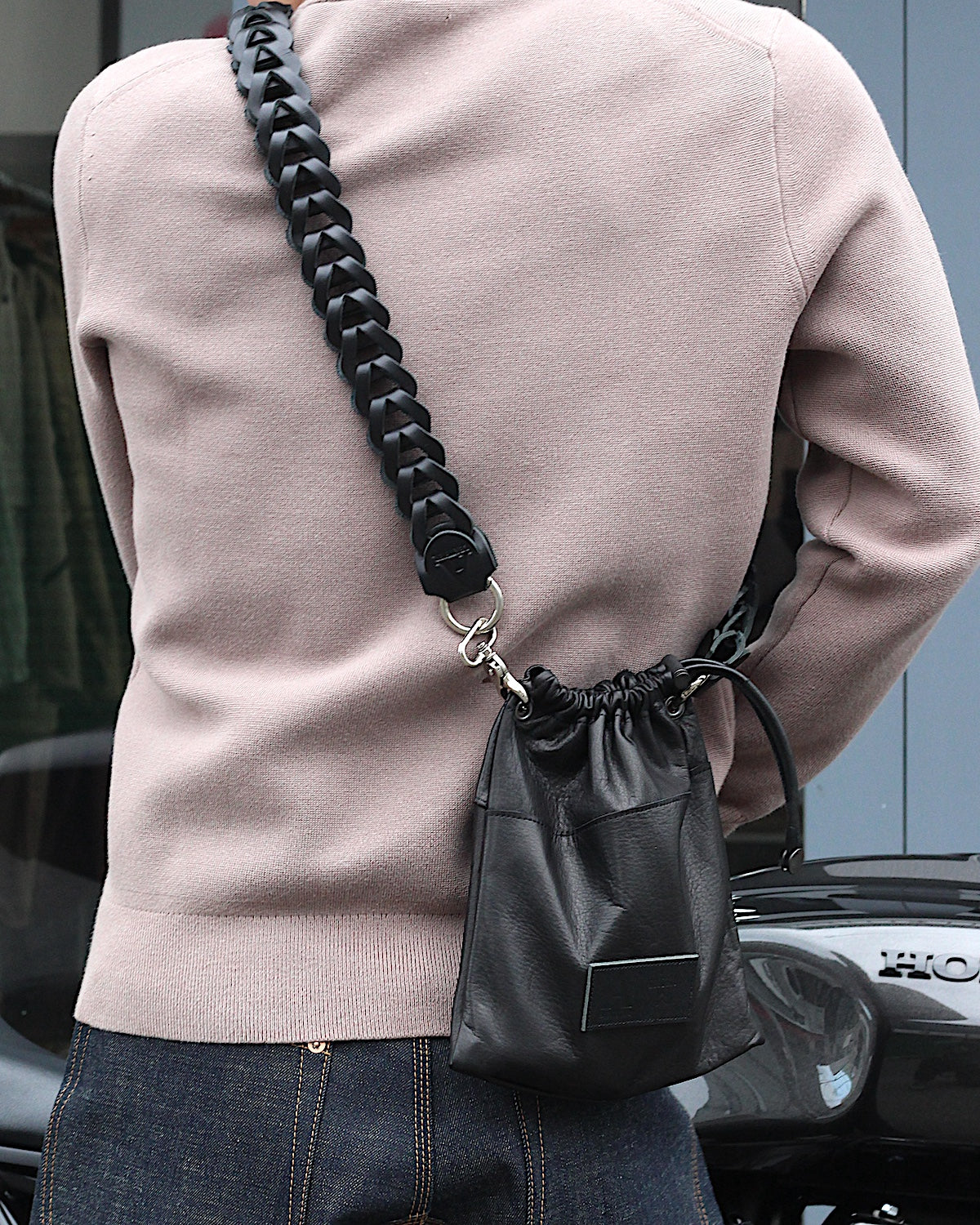 A LEATHER × NOZOKU / Exclusive Short Loop "st△△△ck"
