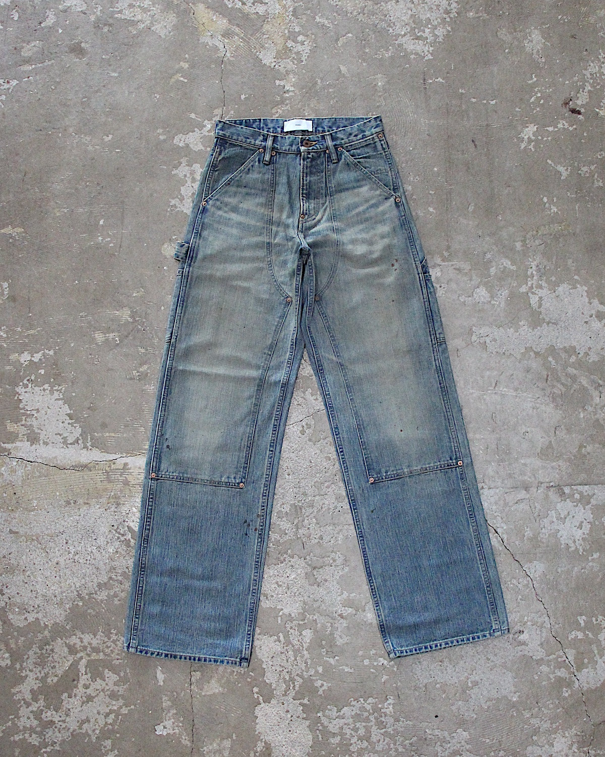 SUGARHILL / FADED MODERN DENIM PANTS PAINTER CUT
