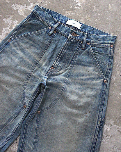 SUGARHILL / FADED MODERN DENIM PANTS PAINTER CUT