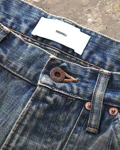 SUGARHILL / FADED MODERN DENIM PANTS PAINTER CUT