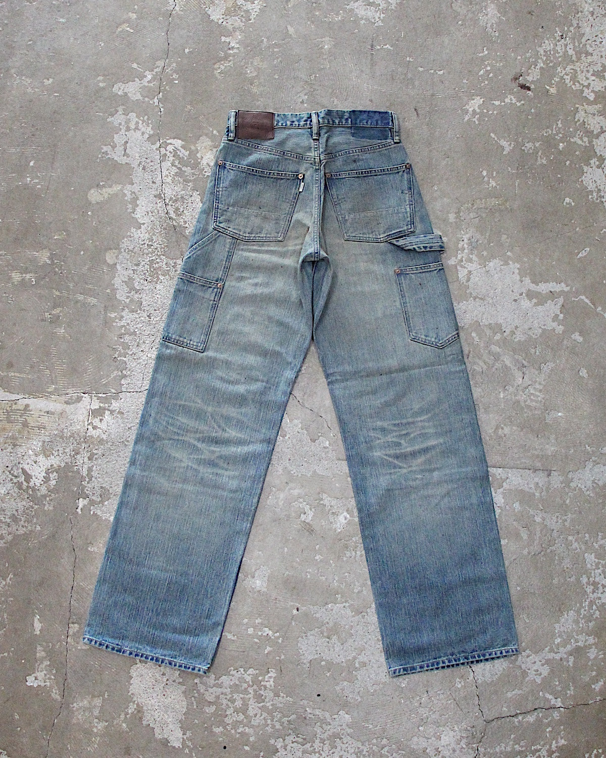 SUGARHILL / FADED MODERN DENIM PANTS PAINTER CUT