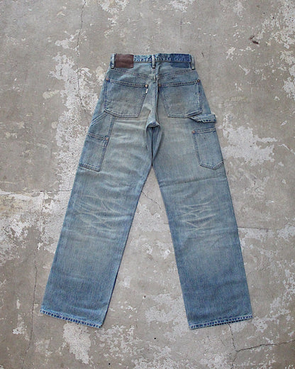 SUGARHILL / FADED MODERN DENIM PANTS PAINTER CUT
