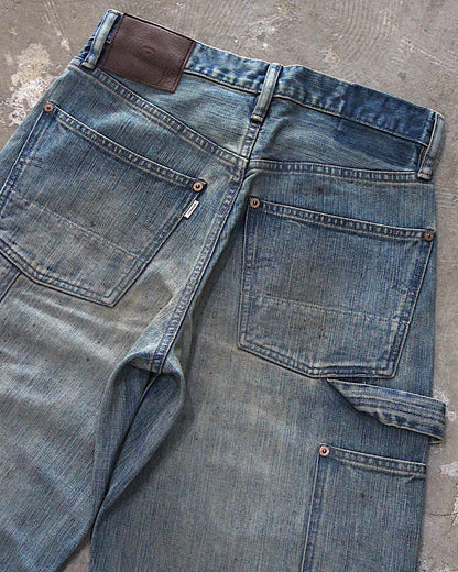 SUGARHILL / FADED MODERN DENIM PANTS PAINTER CUT