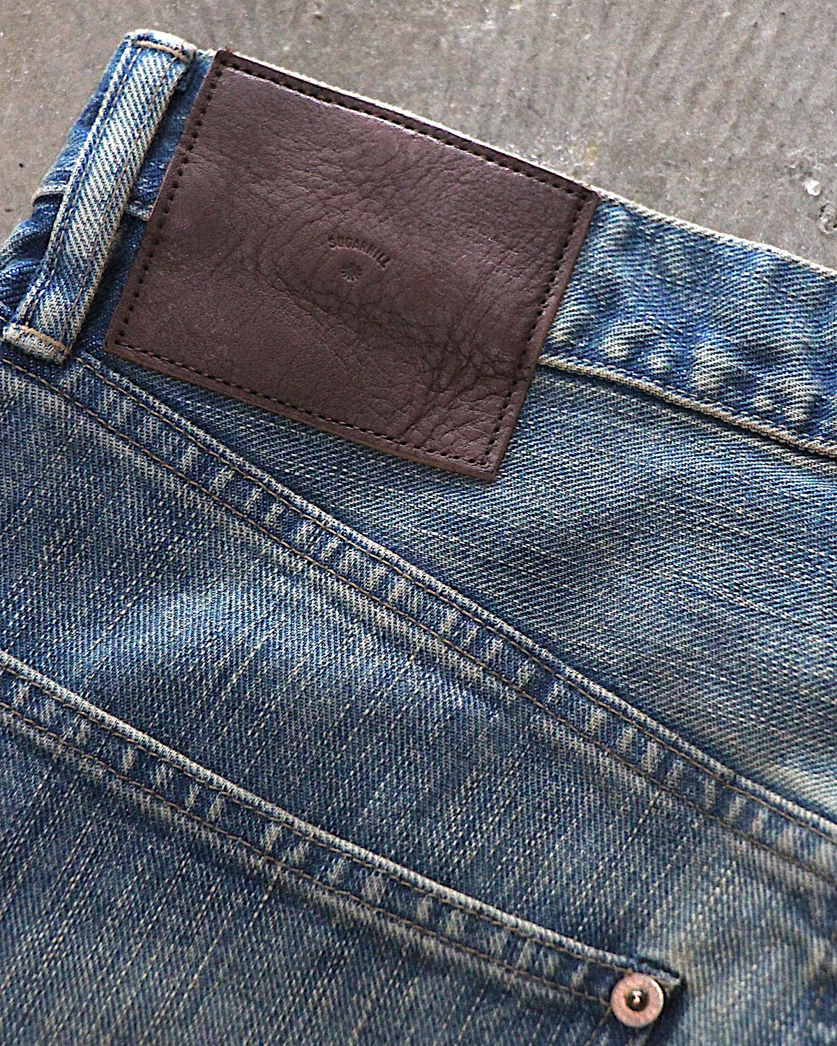 SUGARHILL / FADED MODERN DENIM PANTS PAINTER CUT