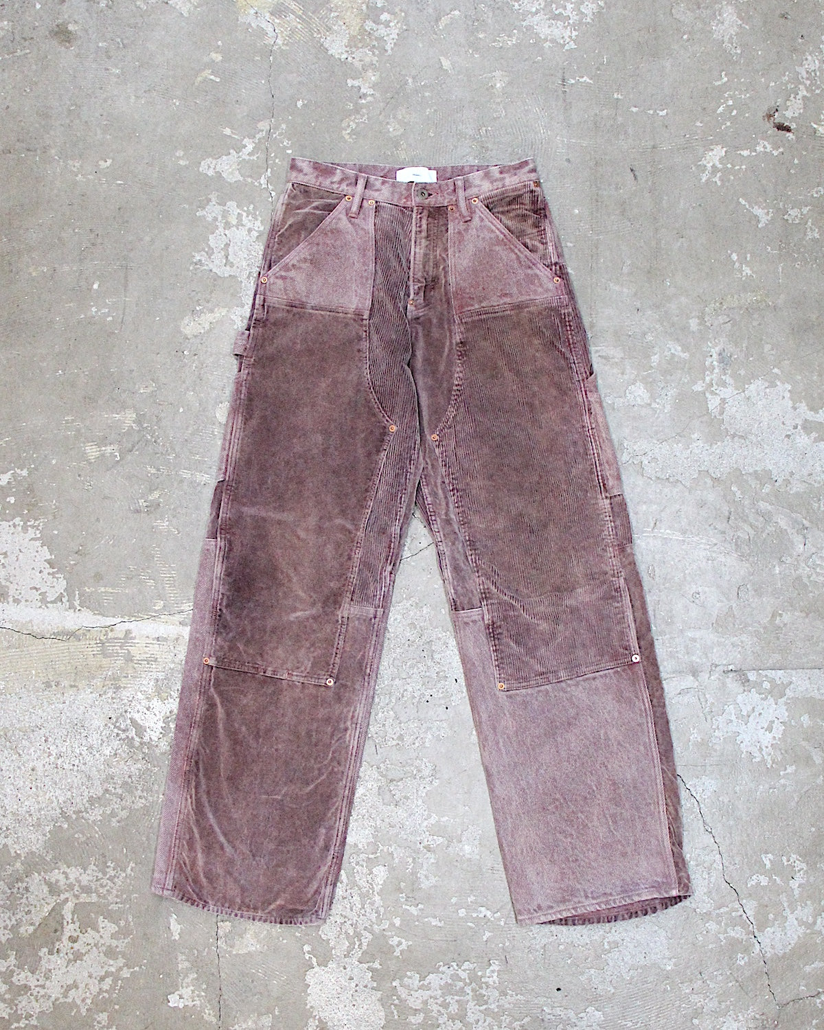 SUGARHILL / UNEVEN DYED DOUBLE KNEE PANTS