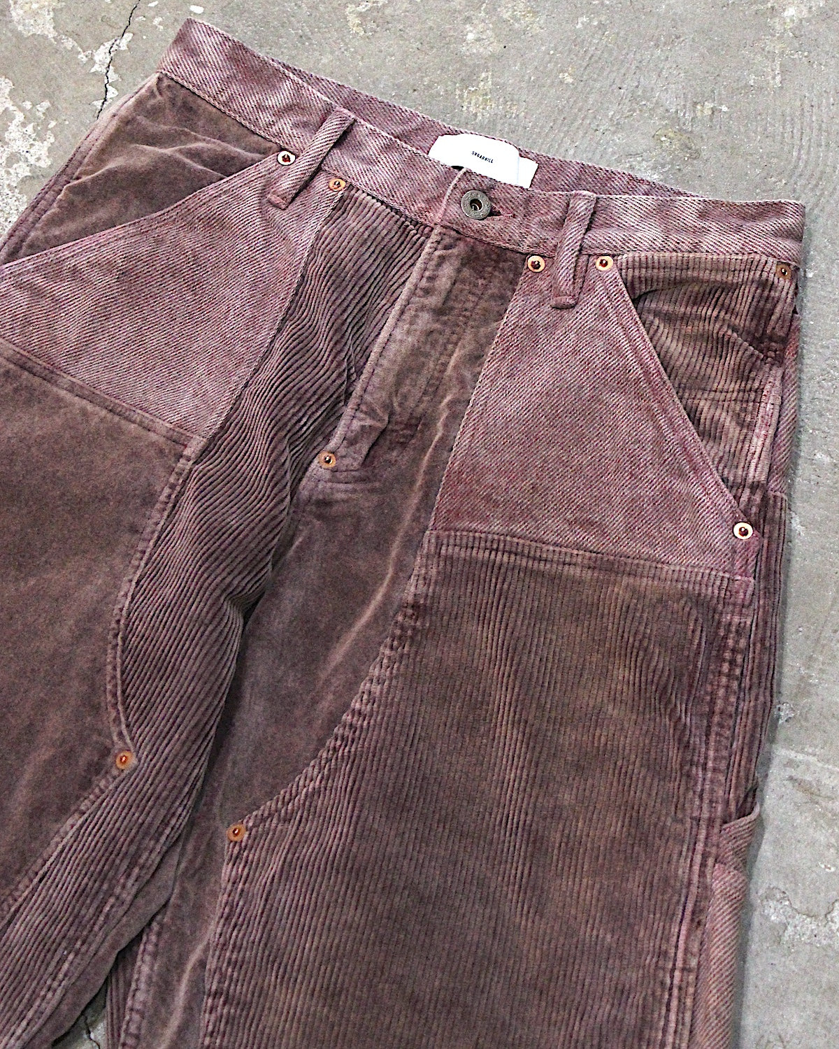 SUGARHILL / UNEVEN DYED DOUBLE KNEE PANTS