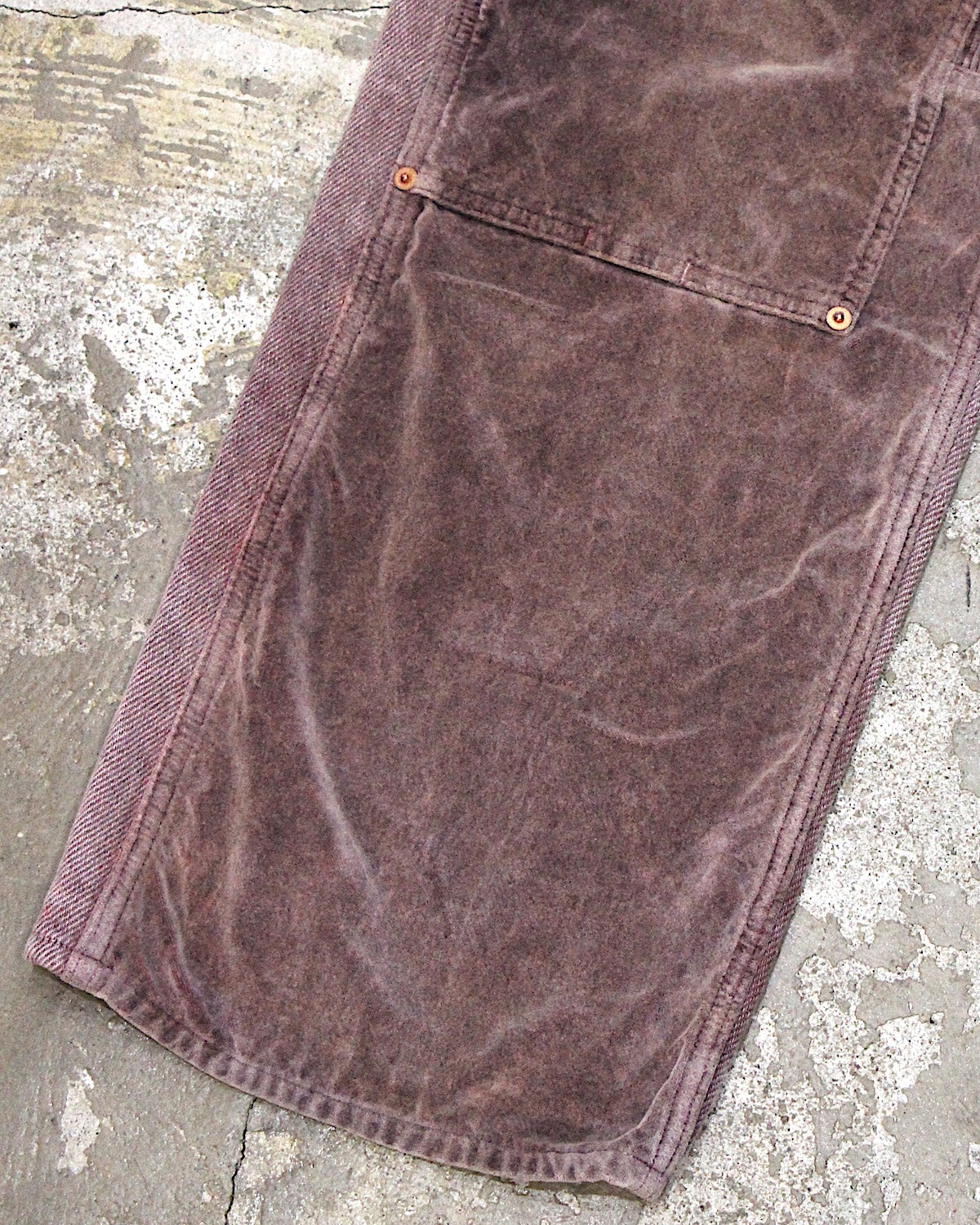 SUGARHILL / UNEVEN DYED DOUBLE KNEE PANTS