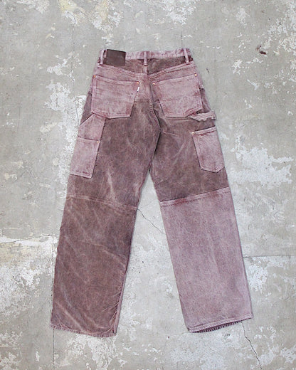 SUGARHILL / UNEVEN DYED DOUBLE KNEE PANTS