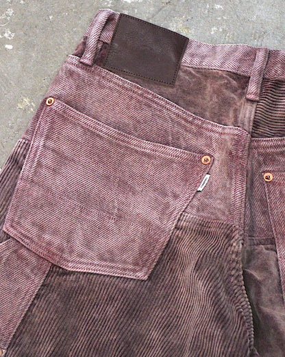 SUGARHILL / UNEVEN DYED DOUBLE KNEE PANTS