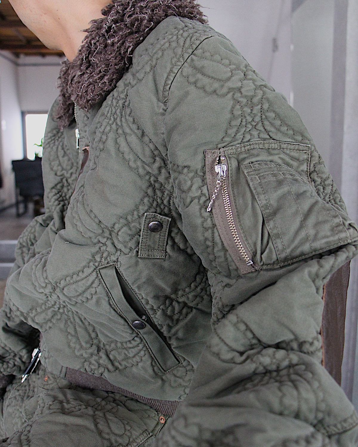 SUGARHILL / QUILTED FLIGHT JACKET